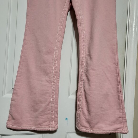 Project G Pink Cotton Button Flap Back Pocket Flare Pants - Picture 5 of 11